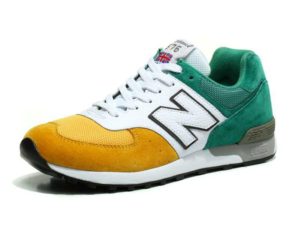 Кроссовки New Balance 576 зелено-бело-желтые (39-45)