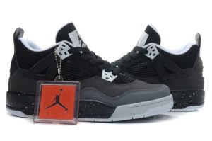 Air Jordan 4 Retro серые с черным (35-45)