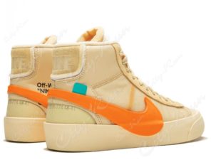 Off White x Nike Blazer Mid оранжевые (40-44)