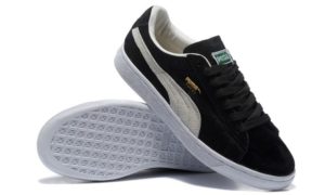 Puma Suede Classic черные с белым (35-44)