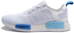 Adidas NMD R1 белые с серым и голубым (35-40)