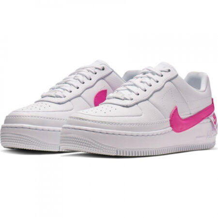 Nike Air Force 1 LV8 белые с розовым кожаные женские (35-39)