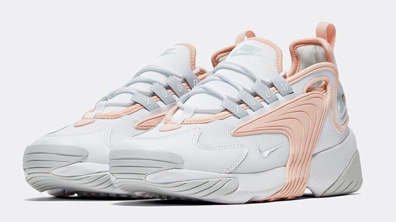 Nike Zoom 2k белые с розовым (35-39)