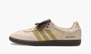 Adidas Samba Wales Bonner бежевые с желтым кожа-замша женские (36-40)