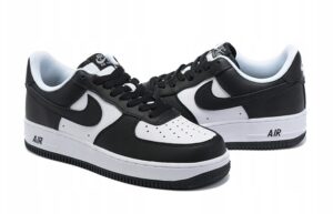 Nike Air Force 1 Low Tuxedo черно-белые кожаные мужские (40-44)